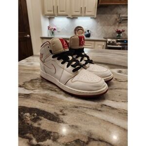 Nike Air‎ Jordan Mid 'White Gym Red' size 7Y